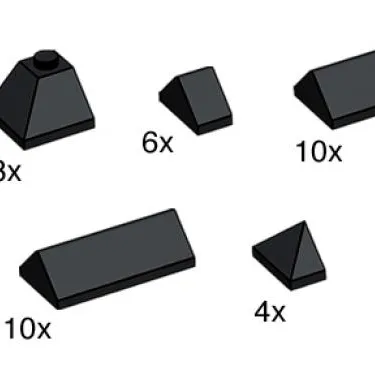 Black Ridge Roof Tiles