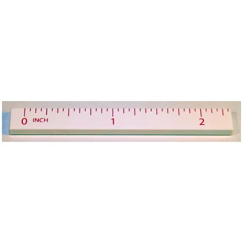 Tile 1 x 8 with Ruler INCH 0 - 2 Pattern