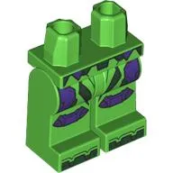 Hips and Bright Green Legs with Dark Purple Armor print