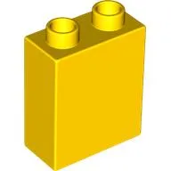 Duplo Brick 1 x 2 x 2 with Birthday Cake Print