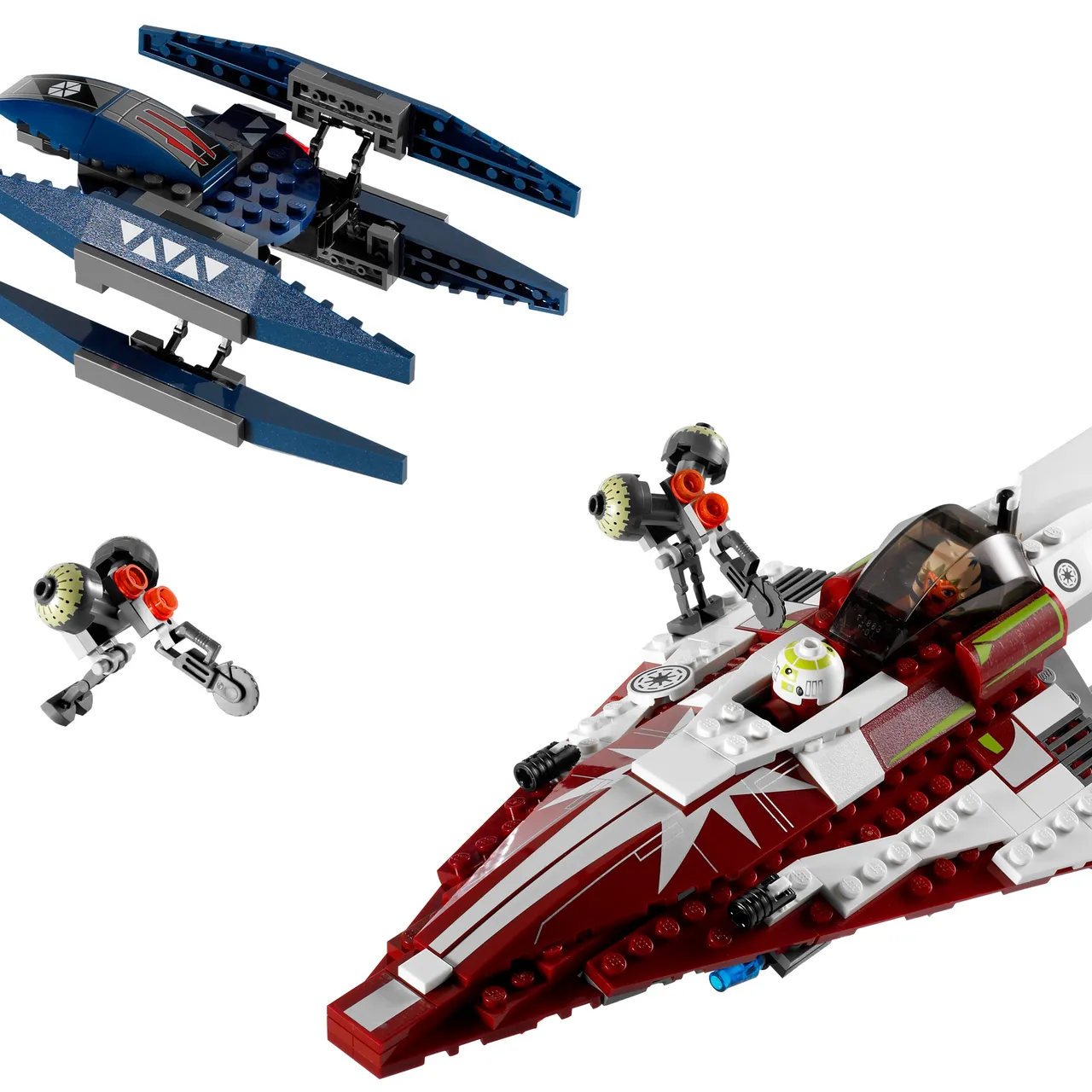 Ahsoka's Starfighter and Vulture Droid