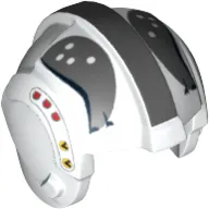 Helmet Rebel Pilot, Center Ridge with Dark Bluish Gray Print