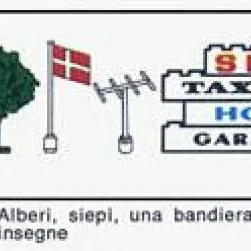 Trees and Signs (1971 version with granulated trees and 4 bricks)