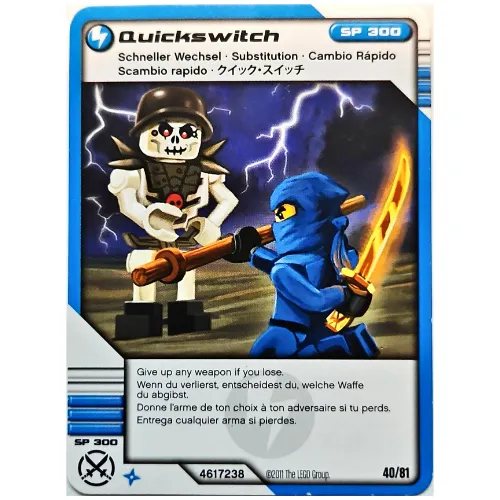 Trading Card, Ninjago Deck #1: 40 - Quickswitch - International Version