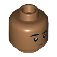 Minifig Head Ned Leeds, Smirk