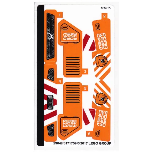 Sticker Sheet for Set 42060-1