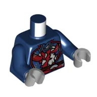 Torso, Dark Red Decorations print (Dr. Strange), Dark Blue Arms, Light Bluish Gray Hands