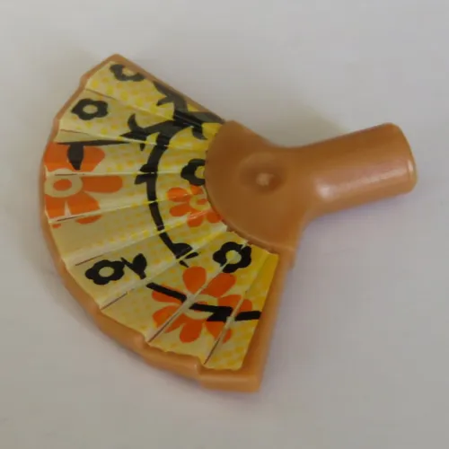 Equipment Hand Fan with Floral Pattern Print