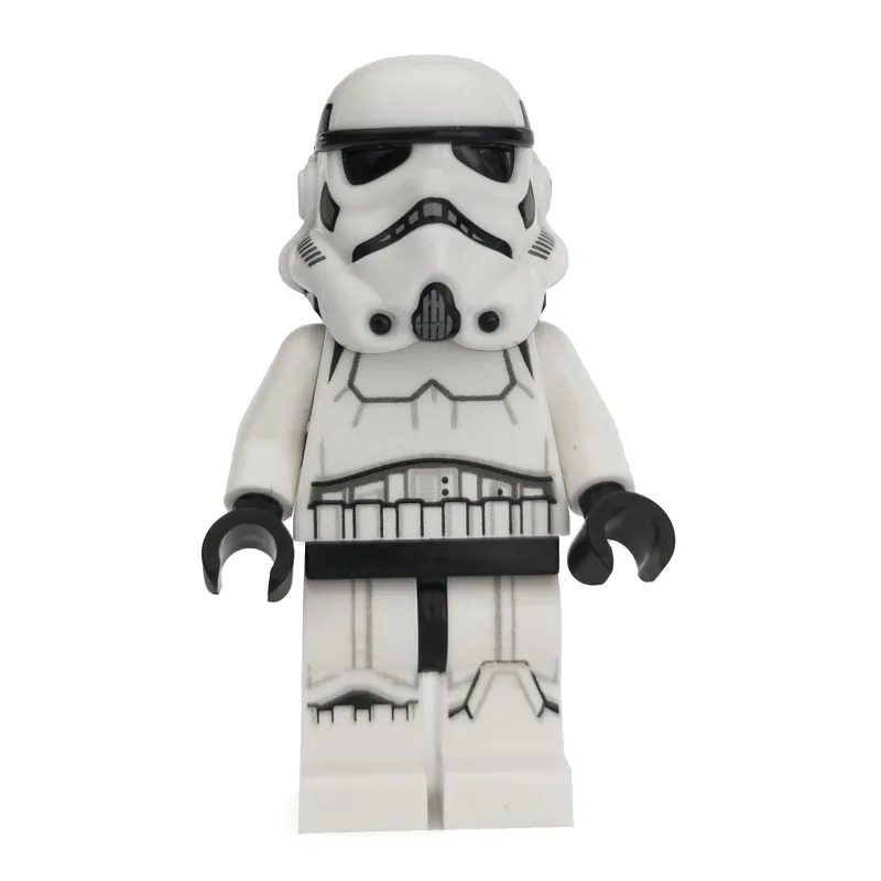 Stormtrooper, Dark Bluish Gray Squares on Back of Helmet