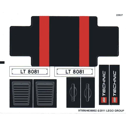 Sticker Sheet for Set 8081-1