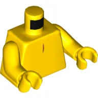Torso, Tail and Line on Chest / Tail Print (Tweety), Yellow Arms and Hands