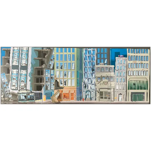 Backdrop for Set 1349 (Destroyed City)