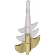 Creature Body Part, Dragon Tail Barbed with Marbled Trans-Brown Pattern