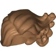 Hair Long Swept Left with Curls