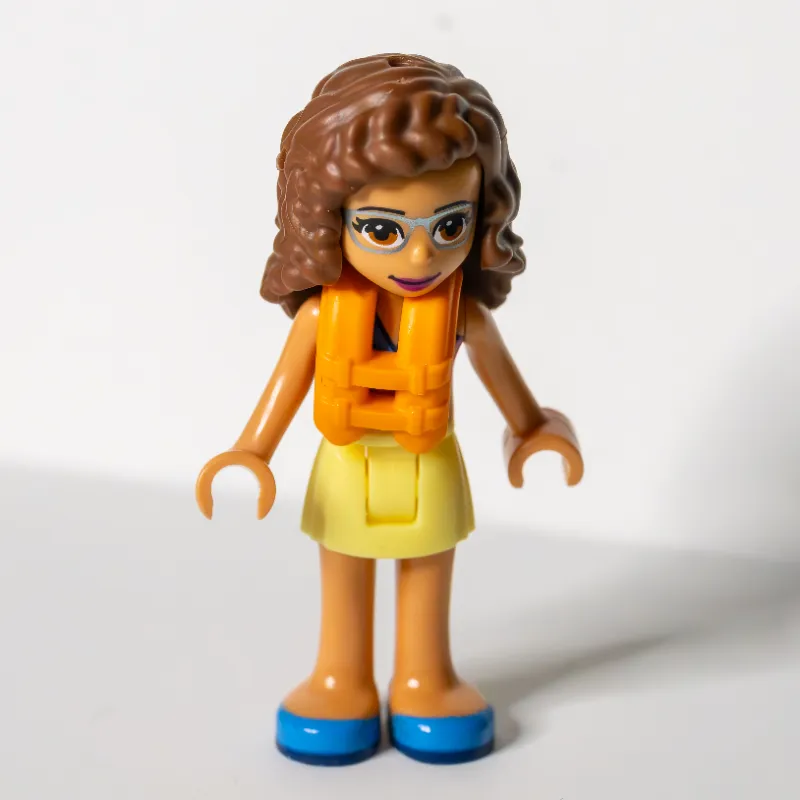 Olivia - Dark Pink Bikini, Bright Light Yellow Skirt