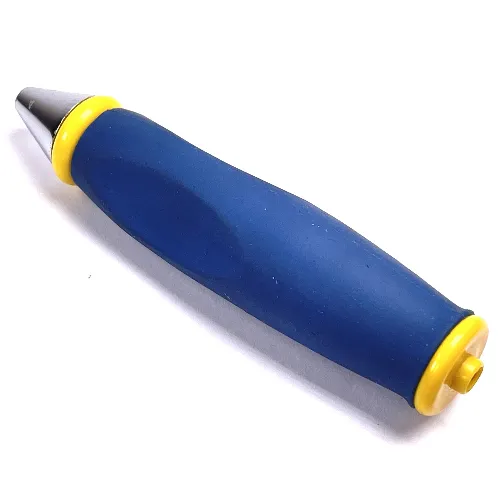 Pen Body, with Chrome Tip, Yellow Ends