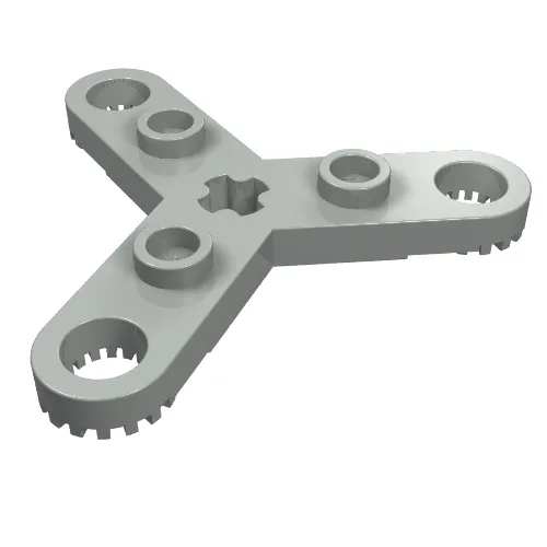 Technic Plate Rotor 3 Blade with Toothed Ends and 3 Studs (Propeller)