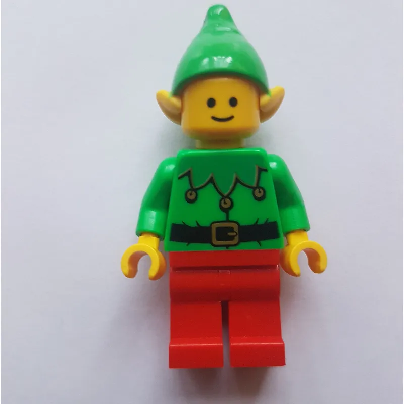 Elf - Bright Green Torso, Red Legs, Bright Green Hat