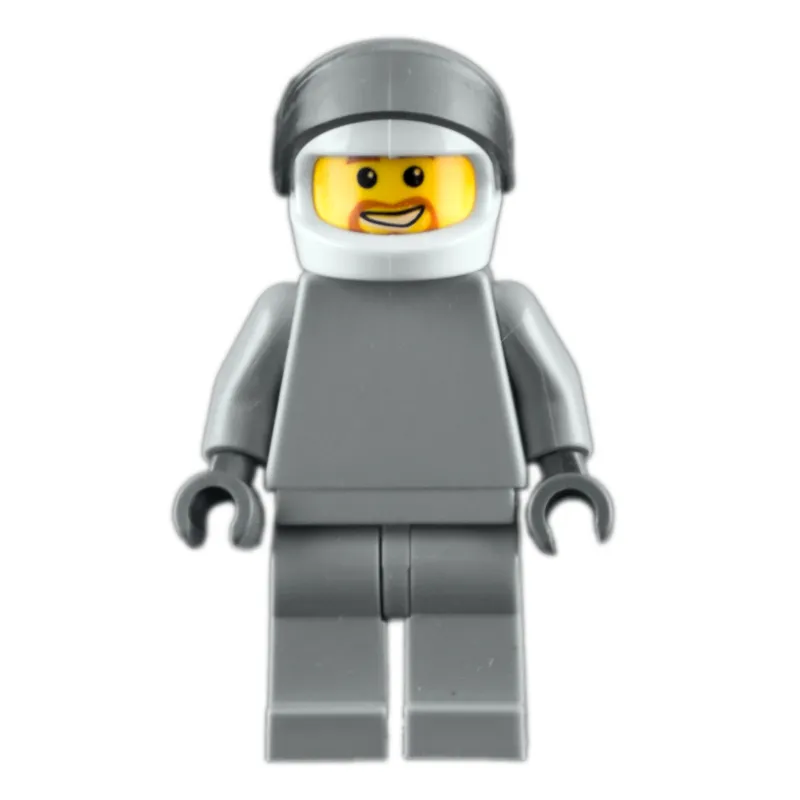 Star Justice Astronaut, Beard, Plain Light Bluish Gray