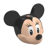 Minifig Head Special with Black Mouse Ears and Nose and White Eyes with Long Eyelashes Print (Minnie)