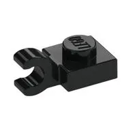 Plate Special 1 x 1 with Clip Horizontal [Thick Open O Clip]