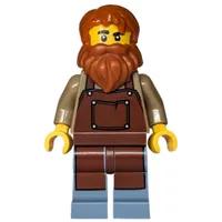 Train Driver, Reddish Brown Apron, Orange Hair, Beard