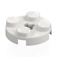 Plate Round 2 x 2 with Axle Hole Type 1 (+ Opening)