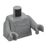 Torso, Statue, Robe/Toga, Button print, Light Bluish Gray Arms and Hands