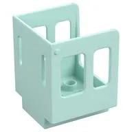 Duplo Train Cabin 3 x 3 x 3 1/2 Large Side Windows [Plain]