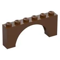 Brick Arch 1 x 6 x 2 - Thin Top without Reinforced Underside [New Version]