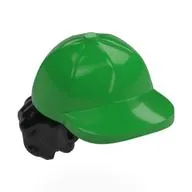 Hair and Hat, Cap with Curly Hair Black Pattern