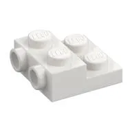 Plate Special 2 x 2 x 2/3 with Two Studs On Side and Two Raised [Half Hollow Anti-stud] - Updated Version