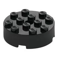 Brick Round 4 x 4 Centre Hole