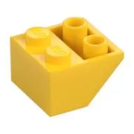Brick Sloped Inverted 45° 2 x 2 [Ovoid Bottom Pin, Bar-sized Stud Holes]
