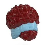 Hair Coiled, Tied Up with Ribbon, Medium Azure Pattern