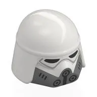 Helmet, Imperial Remnant Snowtrooper, Black Eyes, Dark Bluish Gray Mouthpiece Print