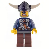 Viking Warrior - Armour, Sand Blue Arms, Reddish Brown Legs