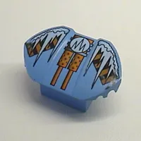 Brick Curved 2 x 2 x 1 with Wings and Chill Print