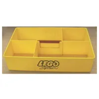 Storage Bin, with Retractable Handle on Top - LEGO System Print