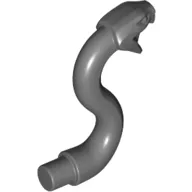 Animal, Snake Head with Open Mouth, Fangs and Curved Neck with Bar