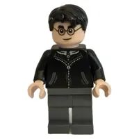 Harry Potter, Black Coat, Long Dark Bluish Grey Legs