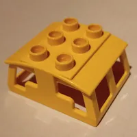 Duplo Train Locomotive Cabin Roof 2 x 3 Studs on Top