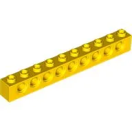Technic Brick 1 x 10 [9 Pin Holes]