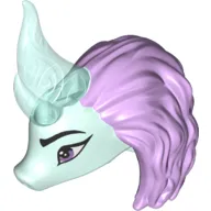 Creature Body Part, Dragon Head with Lavender Mane (Sisu)