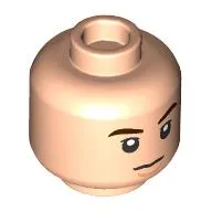 Minifig Head Jin, Dark Brown Eyebrows, Annoyed/Open Mouth Talking print