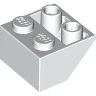 Brick Sloped Inverted 45° 2 x 2 [Ovoid Bottom Pin, Bar-sized Stud Holes]
