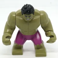 Hulk (Big Fig), Black Hair, Magenta Pants