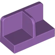 Panel 1 x 2 x 1 with Rounded Corners and Central Divider