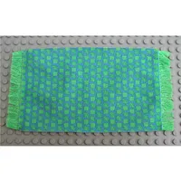 Scala, Rug / Mat with Green Squares Print