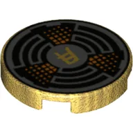 Tile Round 2 x 2 with Speaker Print